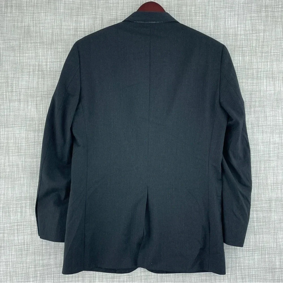 Joseph & Feiss Mens Size 38 Reg charcoal gray wool blazer 2270 - Picture 8 of 11